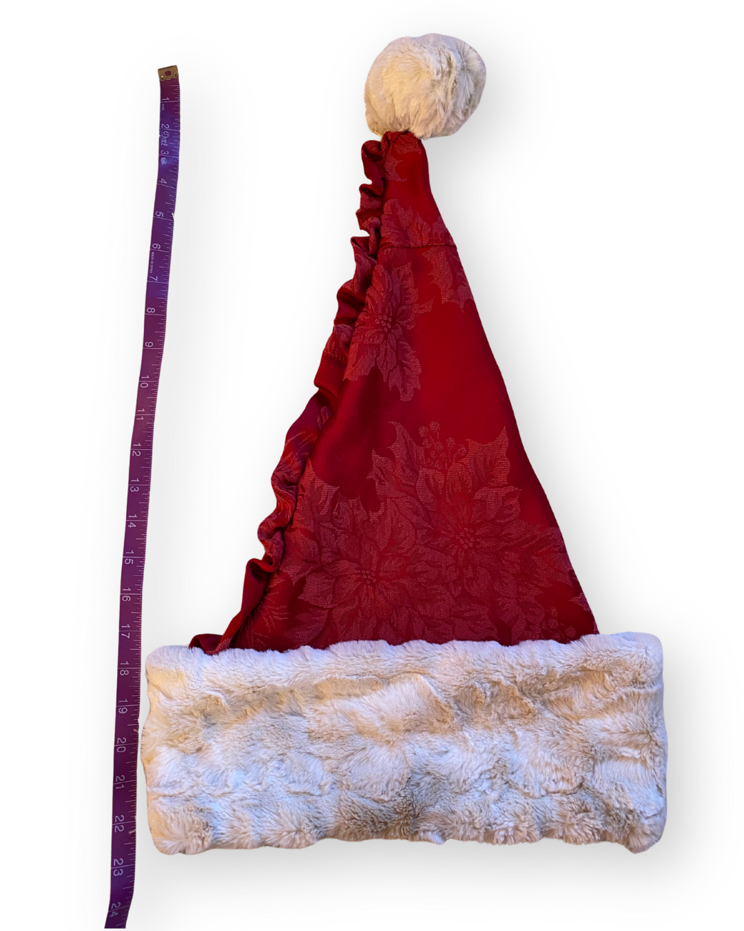 Red Ruffle Santa Hat