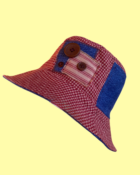 Red Patchy Bucket Hat