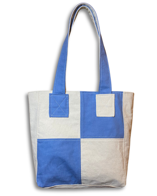 Denim Blue Canvas Tote