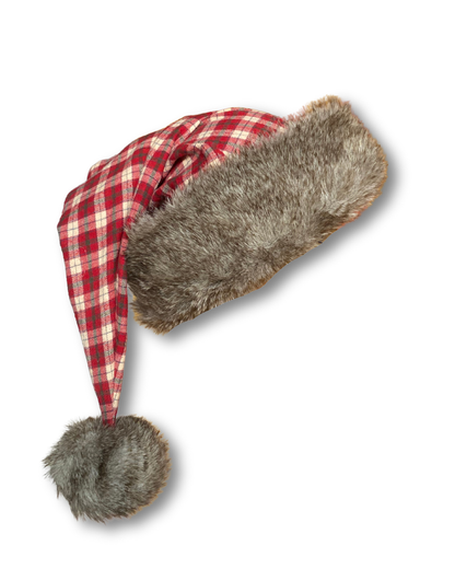 Flannel Santa Hat