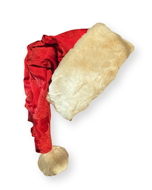 Red Ruffle Santa Hat