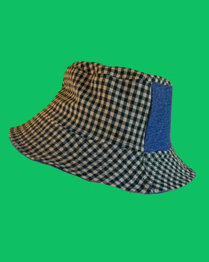 Green Gingham Bucket Hat