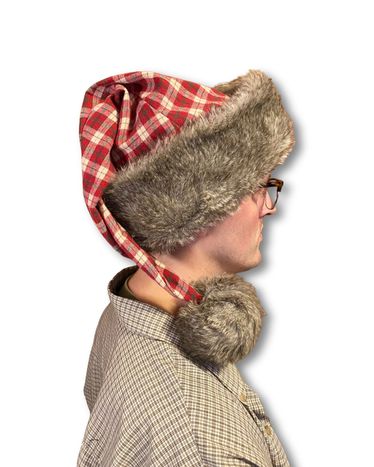 Flannel Santa Hat