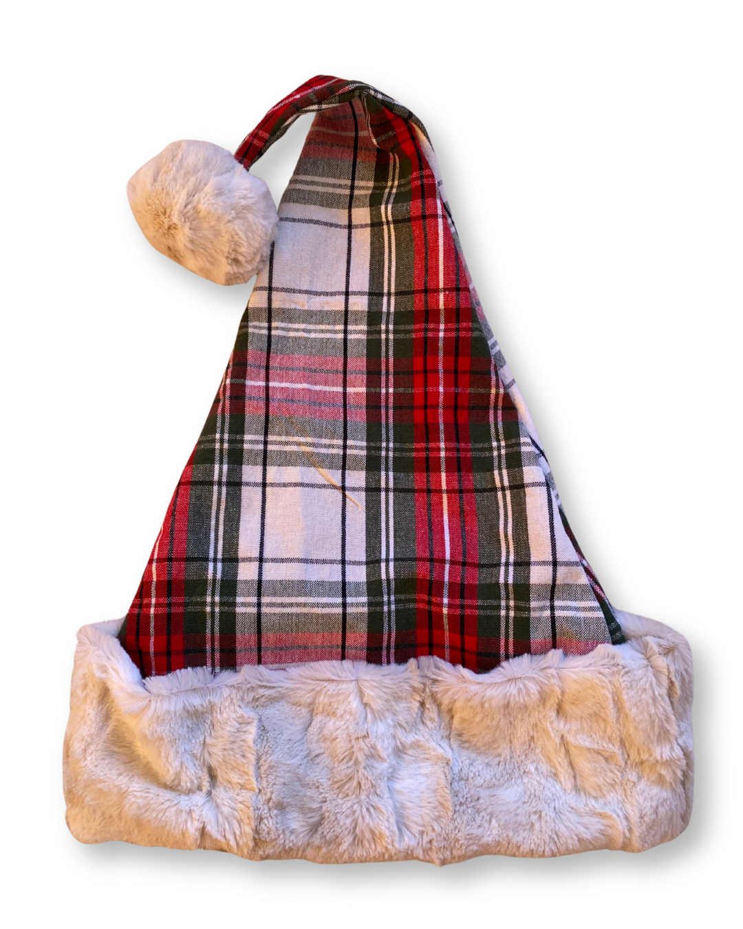 Plaid Santa Hat