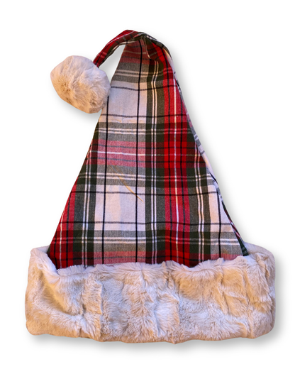 Plaid Santa Hat