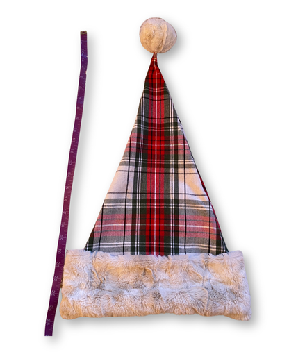 Plaid Santa Hat
